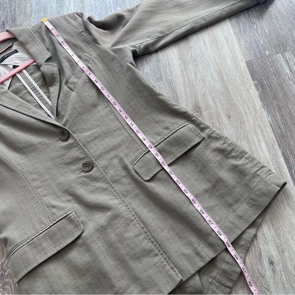 Peruvian connection linen blend striped blazer lagenlook style Women’s Size 12 - Picture 3 of 6